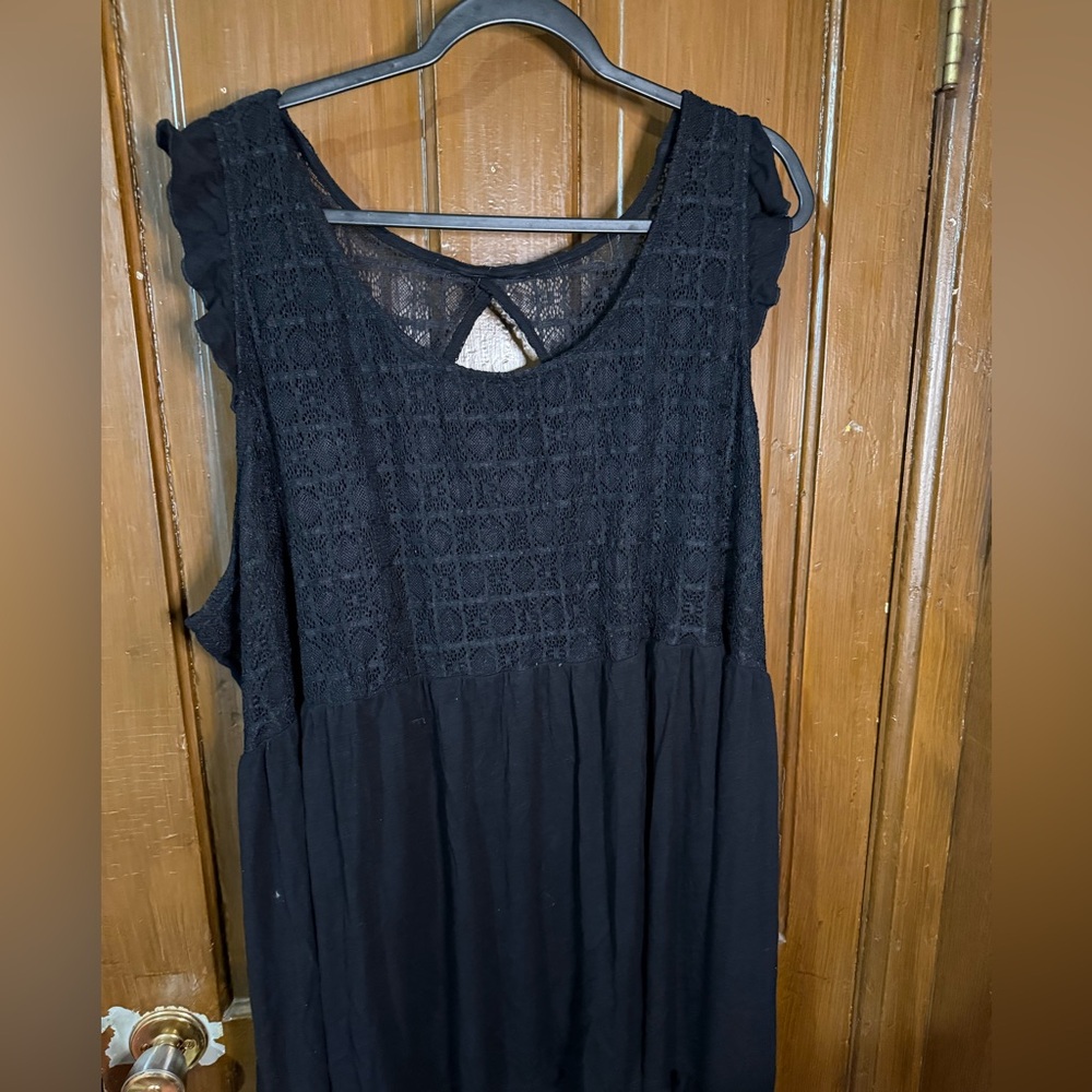 Torrid Black Lace Detail Top